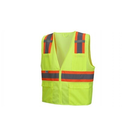 Pyramex - Safety Vest - Hi-viz lime - All mesh - Size Extra Large RVZ2310XL
